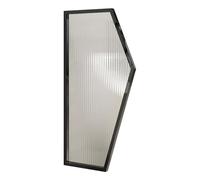 FBHappiness Universal Urinal Partition Anti-Vandal Urinal Partition Divider - 900x450mm Brushed Steel Bathroom Privacy Screen with Frosted Glass, Commercial Grade Toilet Cubicle Partitions for
