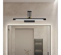 FBHappiness Wall Light Wall Sconce Led Wall Lamp Telesadjustment Mirror Front Matte Black Bedside Lamp Vanity Lights Bathroom Linear for Corridors Studies Stairs Workplaces Restaurants