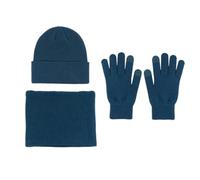 FBHappiness Women Knitted Cuffed Beanies Hat Scarf Gloves 3 Set Warm Fleece Lined Winter Warm With Label