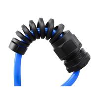 FBHDKJNFG Cable Gland Connectors Spiral Strain Relief Prote Cable Gland Set PG/M Series White Black Pack Of 20(Noir,PG16 2pcs)