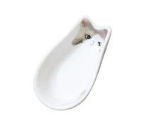 FBHDKJNFG Ceramic Sauce Bowls Ceramic Kitten Soy Sauce Dipping Saucer Japanese Seasoning Dish Multicolor(Grigio)