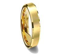 FBHDKJNFG Wedding Rings ，Eternity Ring ，Engagement Rings ， Comfort Fit Beveled Edge Plain Titanium Wedding Band Multiple Sizes