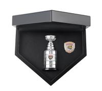 FBHFSUIEF 2024 Hockey Championship Ring Trophy Set with Display Box Florida Gift Stanley Cup Souvenirs Puck Collectibles(9#)