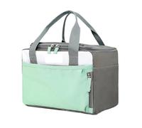 FBHFSUIEF 2pcs Portable Women Large Capacity Multiple Pockets Insulated Lunch Box Tote Cooler Handbags Thermal(Green)