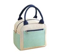 FBHFSUIEF 2pcs Student Bento Bag Insulated Large Capacity Portable Office(Beige)