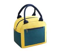 FBHFSUIEF 2pcs Student Bento Bag Insulated Large Capacity Portable Office(Yellow)