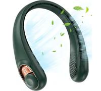 FBHFSUIEF Battery Operated, LED Display, 360-Degree Cooling, 3 Speeds, Quite, Bladeless Design Neck Fans, Personal Cooler(Dark Green)