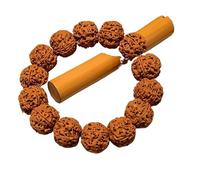 FBHFSUIEF Buddhist Prayer Beads Bracelet,Bead Bracelet,19Mm Nepalese Rudraksha Bodhi Beaded