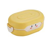 FBHFSUIEF Cute Bento Lunch Box Kawaii for Kids School Children Japanese Style Kindergarten Children's Bread, Boxes(Yellow)