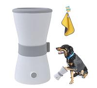 FBHFSUIEF Electric 360º Silicone Brush Washer Cup Pet Foot Cleaning for Dog And Cat Grooming with Muddy Paws(Grey)