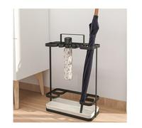 FBHFSUIEF umbrella stand, Holder with Removable Drip Tray Carbon Steel Material Indoor Large Umbrella Stand for Home and Office Durable Iron Construction and Convenient Handle(Grey)