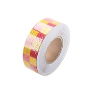 FBHFSUIEF warning tape, Warning Tape High Intensity Reflective Self-Adhesive Sticker Marking Barrier(Red)