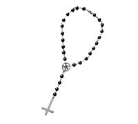 FBHSY Pendant Devil Reverse Gothic Choker Jewelry Accessories Party Decoration Inverted Cross Necklace Rosary Men Women