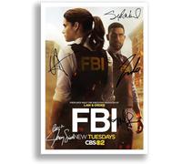 FBI Cast Signed Autograph A4 Poster Photo CBS TV Show Series Season Framed Memorabilia Gift (A3 Poster Only)