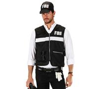 Fbi Crime Scene Investigator Costume Extra Large for Police Policeman Fancy Dress