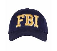 FBI Government Style Baseball Cap with Embroidered Logo | Adjustable Classic Curved Brim Hat for Casual Wear Outdoor Use Costume Events and Law Enforcement Fans