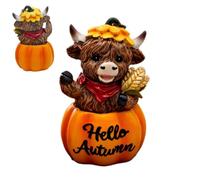 Fbinys Cow Statue Decorative Autumn Thanksgiving Table Decoration