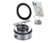 Fbinys Dashboard Phone Holder, Magnetic Car Mount, Secure Suction Base with Adjustable Angle, Slim Black Size, Single Unit for Navigation Calls Video Recording Daily Travel Use