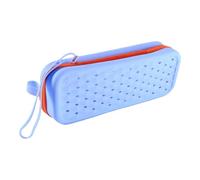 Fbinys Silicone Goggle Case, Swimming Goggles Case with Drain Holes, Lanyard Attached Water Sport Accessories Organizer, Portable Bag for Gym, Beach, Durable Splashproof Storage