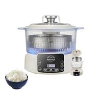 FBJAMZ Low Sugar Rice Cooker - 3L Smart Healthy Cooker with 12-Hour Timer & 10 Power Settings, Cleaning & Easy Maintenance