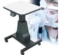 FBJAMZ Motorized Instrument Table for Optometry, Adjustable Electric Lifting Mobile Lift Table, 75 KG Weight Capacity (Black)