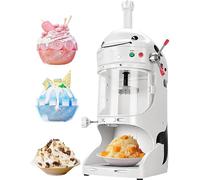 FBJAMZ Professional Ice Shaver Machine 350W - High-Efficiency Snowflake Ice Maker with Adjustable Thickness for Smoothie, Shaved Ice