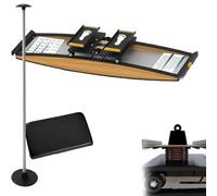 FBJAMZ Ski Training Device, 3D Cross Trainer, 150 Kg Load,Abdomen and Leg Training, Strength and Balance Training Tool with Walking Stick