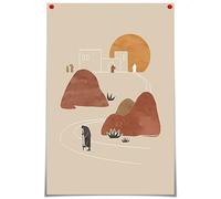 FBKDVC Abstract Prodigal Son Parable Posters Modern Minimalist Jesus Canvas Wall Art For Room Aesthetic Scripture Spiritual Christian Prints Painting Decor Cottagecore Bedroom 12x16in Unframed