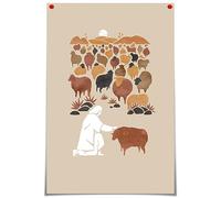 FBKDVC Jesus Christ The Good Shepherd Canvas Wall Art Colorful The Lord Is My Shepherd Modern Bible Verse Room Aesthetic Posters Spiritual Religious Prints Decor Rustic Farmhouse 12x16in Unframed