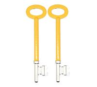 FBL Fire Brigade FB Key for FB4 Rim Deadlock Hi Vis Yellow Pack of 2 (2)