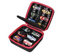 FBLFOBELI 12 Pack 1:64 Scale Travel Hard Shell Carrying Case Compatible with Hot Wheels Monster Trucks Die-Cast Toy Trucks Portable Storage Bag (Case Only)