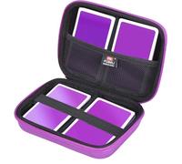 FBLFOBELI 360+ Card Game Case Compatible with UNO/Piles/Phase 10/Exploding Kittens/Five Crowns/Flip 7/Go Fish/Monopoly Deal and Playing Card, Case Only (Purple, Small)