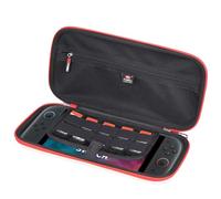FBLFOBELI Hard Carrying Case Compatible with Nintendo Switch 2 Model (2025) with 10 Games Cartridges, Mesh Pocket for Console & Accessories case (White+Red)