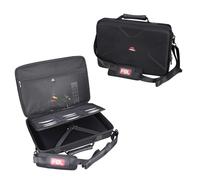 FBLFOBELI Hard Carrying Case for 14.1-17.5 inch Portable DVD Player with 24 DVD Storage Pockets, Such as BOIFUN/DBPOWER/YOTON/POFOTO DVD Player, EVA Hard Shell Travel Laptop Sleeve Bag, Case Only