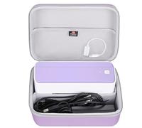 FBLFOBELI Hard Case for POLONO/for Phomemo/for SVANTTO/for YOTON/for Rollo/for Nelko/for Omezizy Bluetooth Thermal Shipping Label Printer - 241BT Wireless 4x6 Label Printer (Purple)