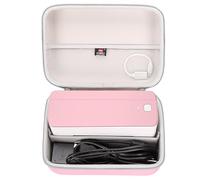 FBLFOBELI Hard Case for POLONO/for Phomemo/for SVANTTO/for YOTON/for Rollo/for Nelko/for Omezizy Bluetooth Thermal Shipping Label Printer - 241BT Wireless 4x6 Label Printer (Pink, Case Only)