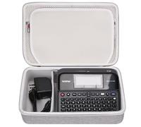FBLFOBELI Hard Storage Carry Case for Brother P-Touch Label Maker PTD410/PTD600 /D610BT Connected Label Maker (Grey)