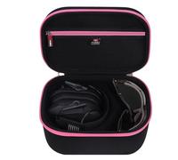 FBLFOBELI Hard Storage Carrying Case Compatible with Walker's Razor Slim/Howard Leight Shooting Ear Protection Electronic Shooting Muffs Earmuff (Case Only)(Rose Red)