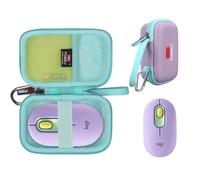 FBLFOBELI Travel Case for Logitech Pebble M350 M355 i345 Wireless Mouse, Shockproof Protective Carrying Bag Organizer (Case Only) (Daydream Mint)