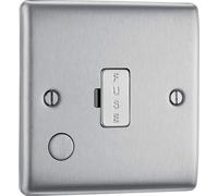 BG FBN67 Flatplate Screwless Triplex TV/FM/Sat Socket - Black Nickel