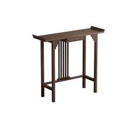 FBNMG Simple Bamboo Chinese-Style Entryway Table, Narrow Console Table, Display Table with Optional Drawer and Storage Shelf for Foyer Hallway Sofa Side Exhibition Room Study(39.37" Wx40.55 H, B)