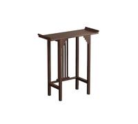 FBNMG Simple Bamboo Chinese-Style Entryway Table, Narrow Console Table, Display Table with Optional Drawer and Storage Shelf for Foyer Hallway Sofa Side Exhibition Room Study(31.50" Wx40.55 H, A)
