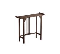 FBNMG Simple Bamboo Chinese-Style Entryway Table, Narrow Console Table, Display Table with Optional Drawer and Storage Shelf for Foyer Hallway Sofa Side Exhibition Room Study(39.37" Wx40.55 H, A)