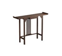 FBNMG Simple Bamboo Chinese-Style Entryway Table, Narrow Console Table, Display Table with Optional Drawer and Storage Shelf for Foyer Hallway Sofa Side Exhibition Room Study(47.24" Wx40.55 H, B)