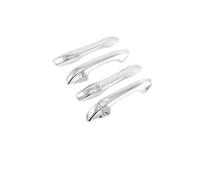 FBOIUYPL Car Outside Door Handle for K5 for Optima 2021 2022 2023 LHD Carbon Fiber Style Silver Exterior Moulding Cover Trim Smart Keyhole Decor