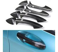 FBOIUYPL Carbon Fiber Car Handle Trim for 2009-2014 W204 C Class