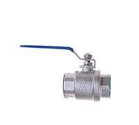 FBPQRCONS 1/2" 3/4" 1-1/2" 2" Size Female Full Ports 304 Stainless Steel SS201 Two-piece Type Ball Valve DN15 DN20 DN32 DN50(Stainless Steel 201,2 Inch)