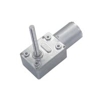 FBPQRCONS M6 thread long shaft DC worm gear motor 6V 12V 24V 6-150RPM high torque self-locking adjustable speed JGY370(18rpm-6v)