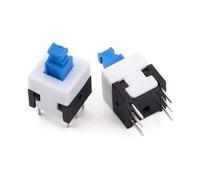 FBPQRCONS Push Button Switch Self-Locking 6 Feet Not 7 * 7mm Reset 8.5x8.5 Small Without Lock 20Pcs(8X8MM,Lockless)