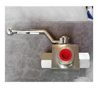 FBPQRCONS Three-Way Ball Valve Female Thread L-Type Hydraulic Ball Valve 1/4 3/8 1/2 3/4 1(3 4)